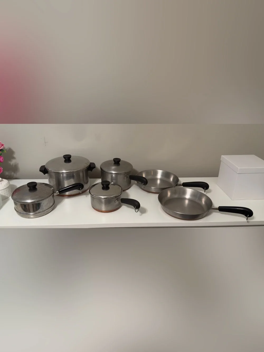 Vintage Revere Ware Stainless Steel set